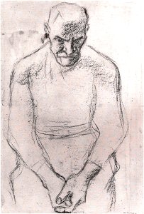 Egger-Lienz - Studie zum Bauern im Tischgebet - 1920-21