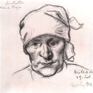 Egger-Lienz - Mutter des Künstlers, Maria Trojer - 1912