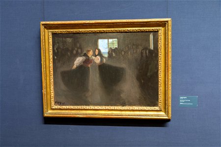 Halfdan Egedius - Girls dancing - Dans i storstuen, Telemark - IMG 9719q