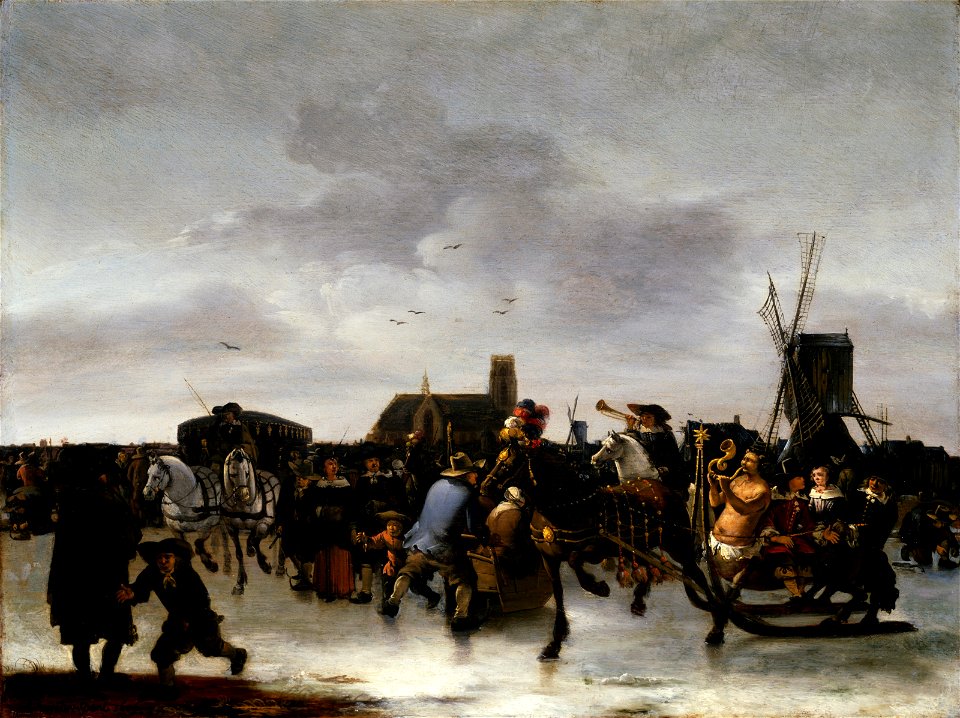 Egbert van der Poel - A Skating Scene - BF.1978.19 - Museum of Fine Arts