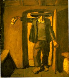Egger-Lienz - Weihbrunn sprengender Bauer - 1919-20