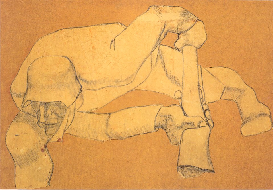 Egger-Lienz - Sturm (Fragment II, Die Figur rechts unten)