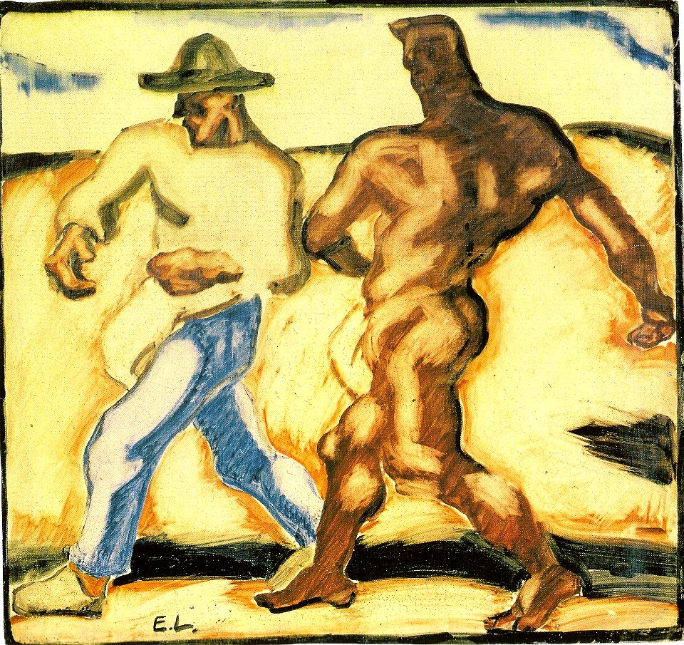 Egger-Lienz - Sähmann und Teufel