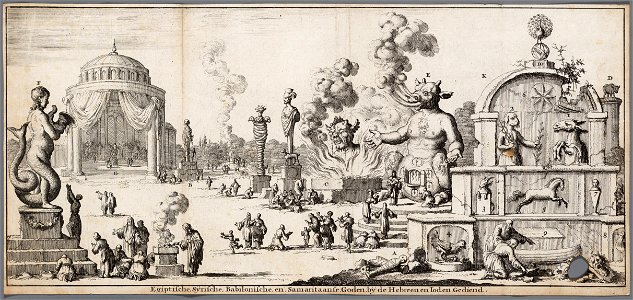 Egiptische, Sijrische, Babilonische, en, Samaritaanse, Goden, bij de Hebreen en Ioden gediend, objectnr A 19739