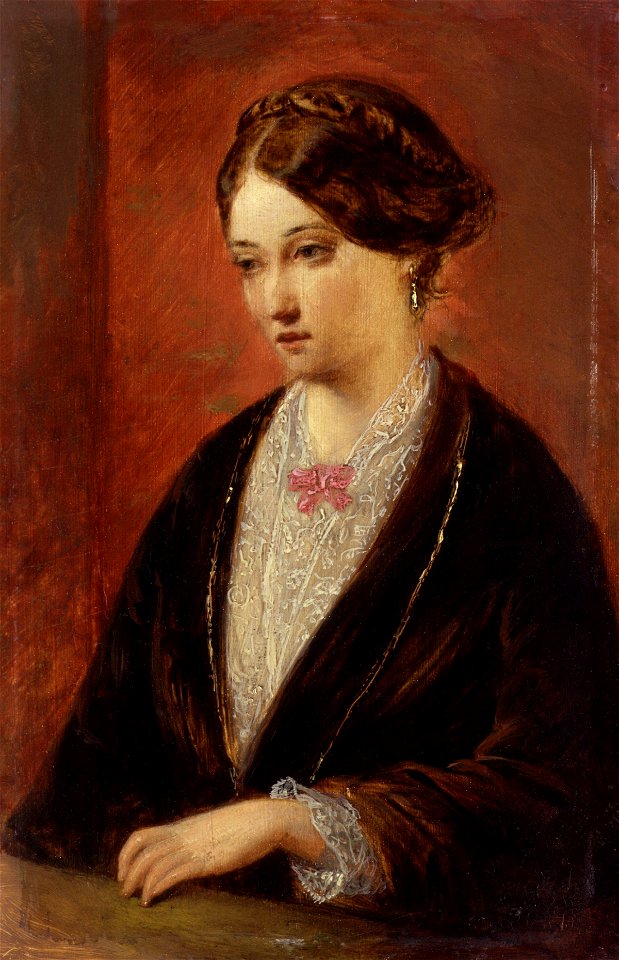 Unknown woman, formerly known as Florence Nightingale by Augustus Leopold Egg