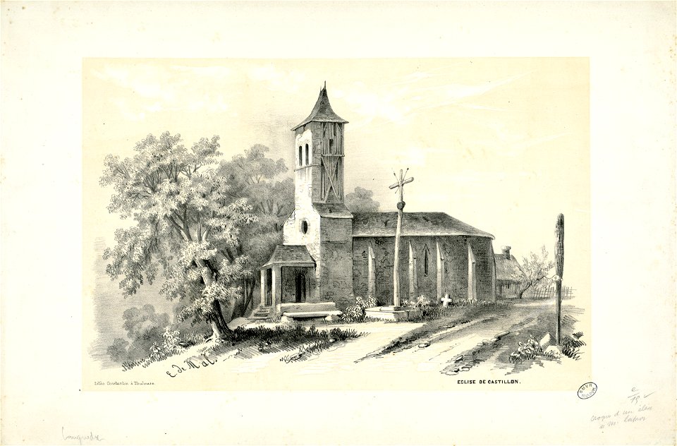 Eglise de Castillon - Fonds Ancely - B315556101 A MALBOS 1 018