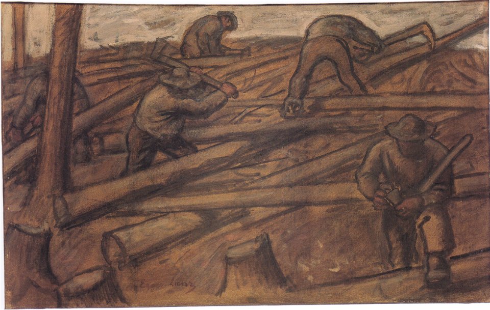 Egger-Lienz - Die Holzfäller - 1906-08