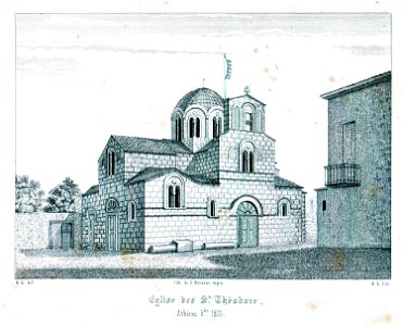 Eglise de Sts Théodore, Athènes 8bre i855 - Godard - Faultrier Victor - 1857