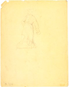 Egger-Lienz - Figur eines Mannes auf einem Podest