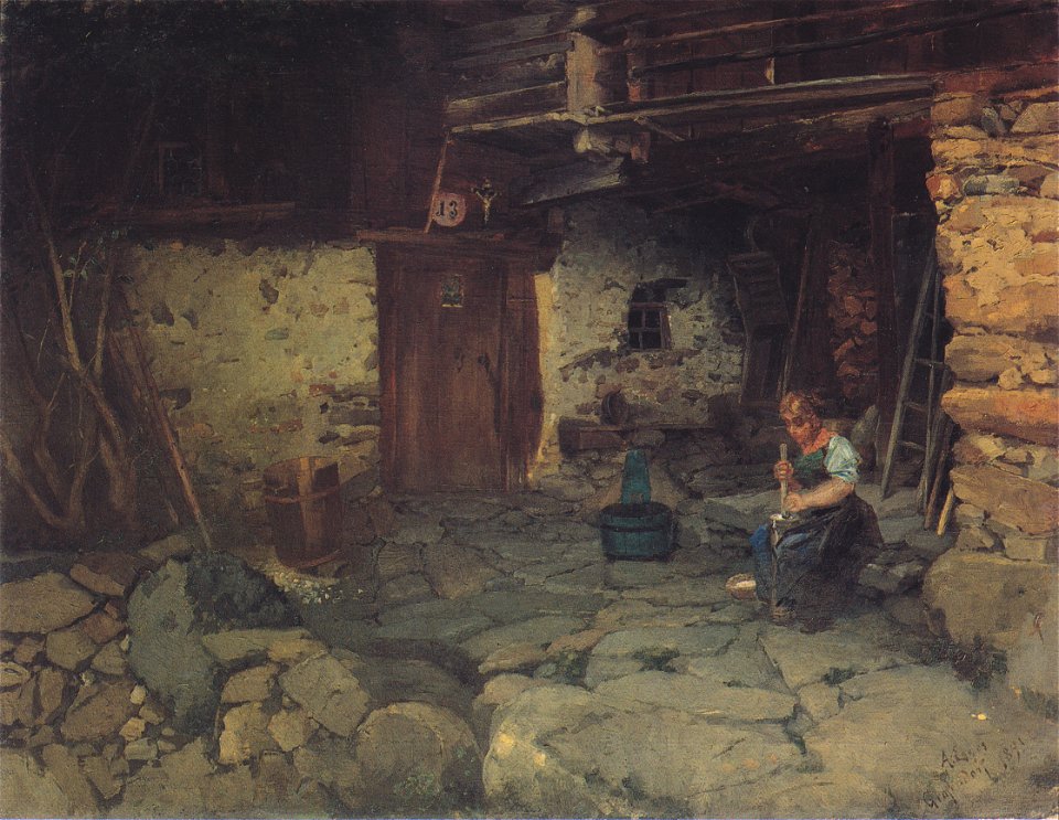 Egger-Lienz - Bauernhof in Grafendorf, 1891