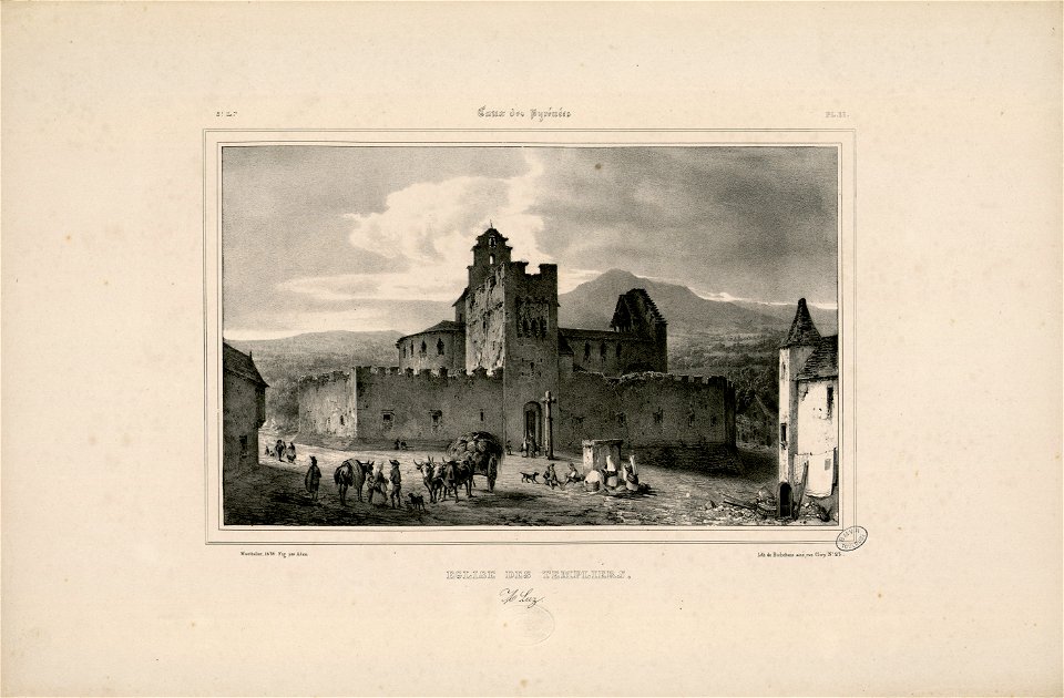 Eglise des Templiers - A Luz - Fonds Ancely - B315556101 A MONTHELIER 1 2 012
