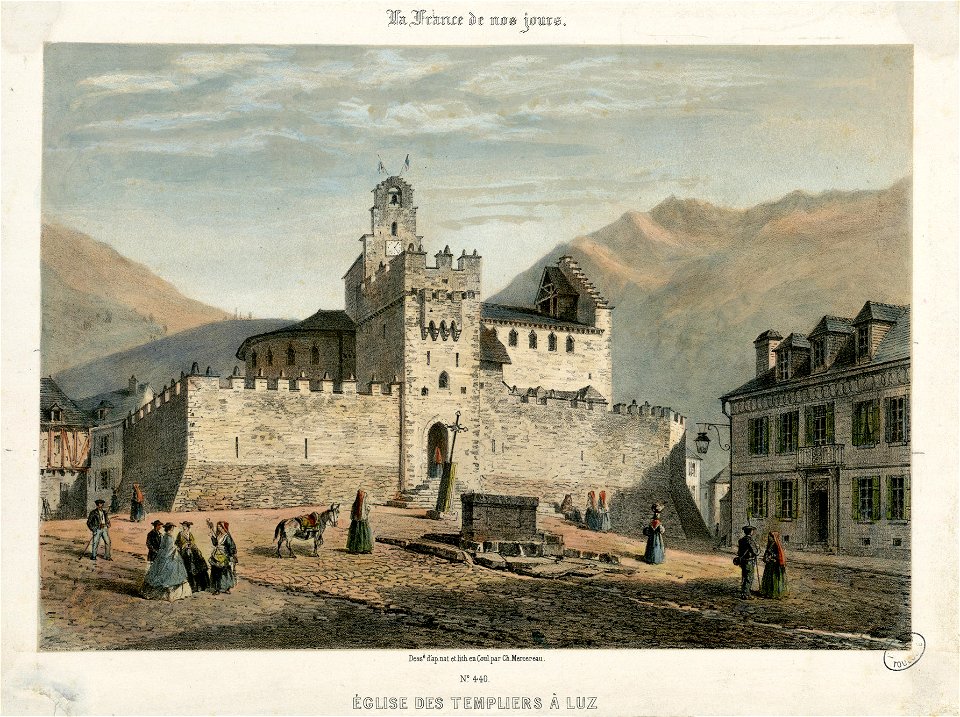 Eglise des Templiers à Luz - Fonds Ancely - B315556101 A MERCEREAU 7 023
