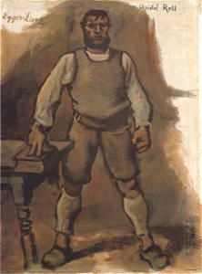 Egger-Lienz - Christoph Rott, ein Bauer - 1910
