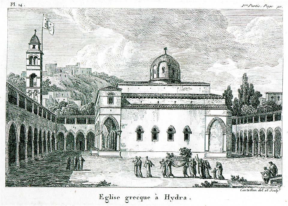 Eglise greque à Hydra - Castellan Antoine-laurent - 1808