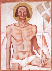 Egger-Lienz - Der Auferstandene, 1925