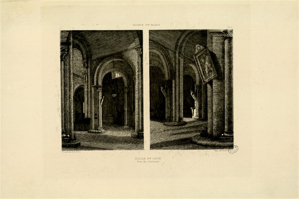 Eglise Ste. Croix - Vues de l'Intérieur - Fonds Ancely - B315556101 A LAFOND 1 026