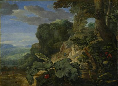Eglon van der Neer - Felsenlandschaft - 5240 - Bavarian State Painting Collections. Free illustration for personal and commercial use.