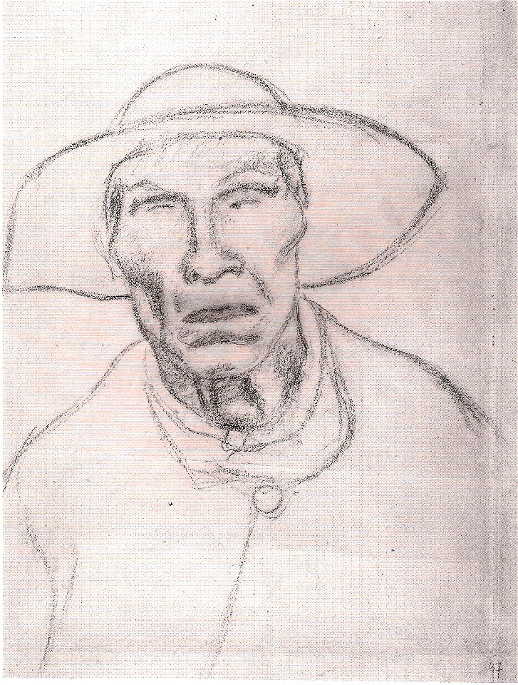 Egger-Lienz - Kopfstudie zu Der Blinde - 1923