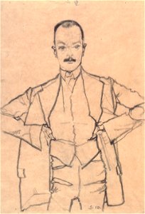 Egon Schiele - Bildnis Arthur Roessler - 1910