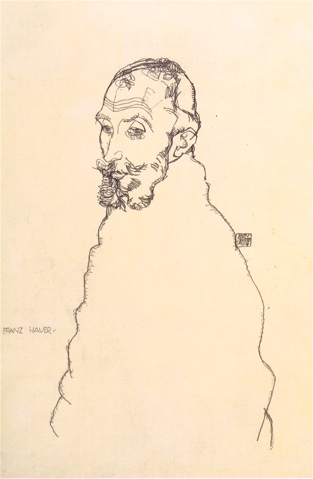 Egon Schiele - Bildnis Franz Hauer - 1914