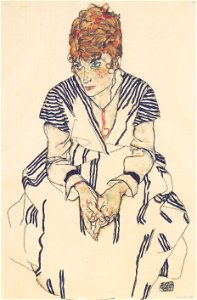 Egon Schiele - Bildnis der Schwägerin des Künstlers, Adele Harms - 1917