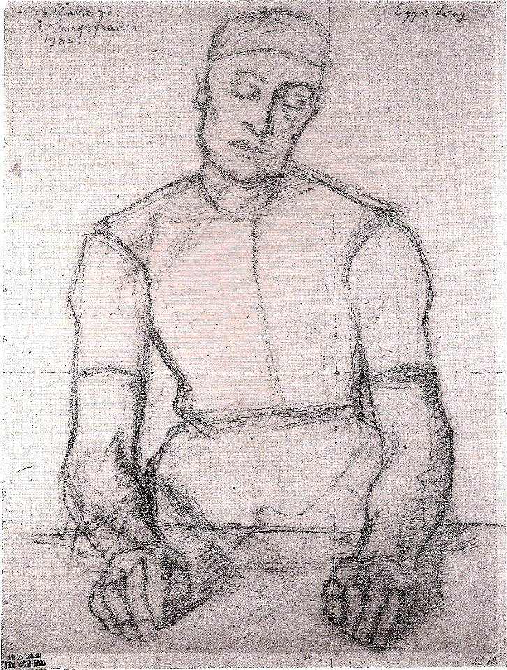 Egger-Lienz -Studie zu den Kriegsfrauen - 1912