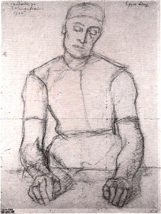 Egger-Lienz -Studie zu den Kriegsfrauen - 1912