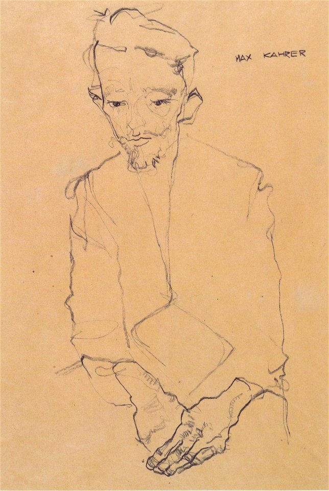 Egon Schiele - Bildnis Max Kahrer - 1910