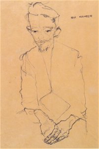 Egon Schiele - Bildnis Max Kahrer - 1910