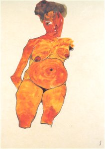 Egon Schiele - Bildnis einer Schwangeren - 1910