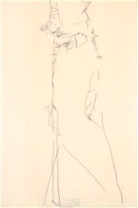 Egon Schiele - Bildnis Gerti Schiele mit geschlossenen Augen- 1911