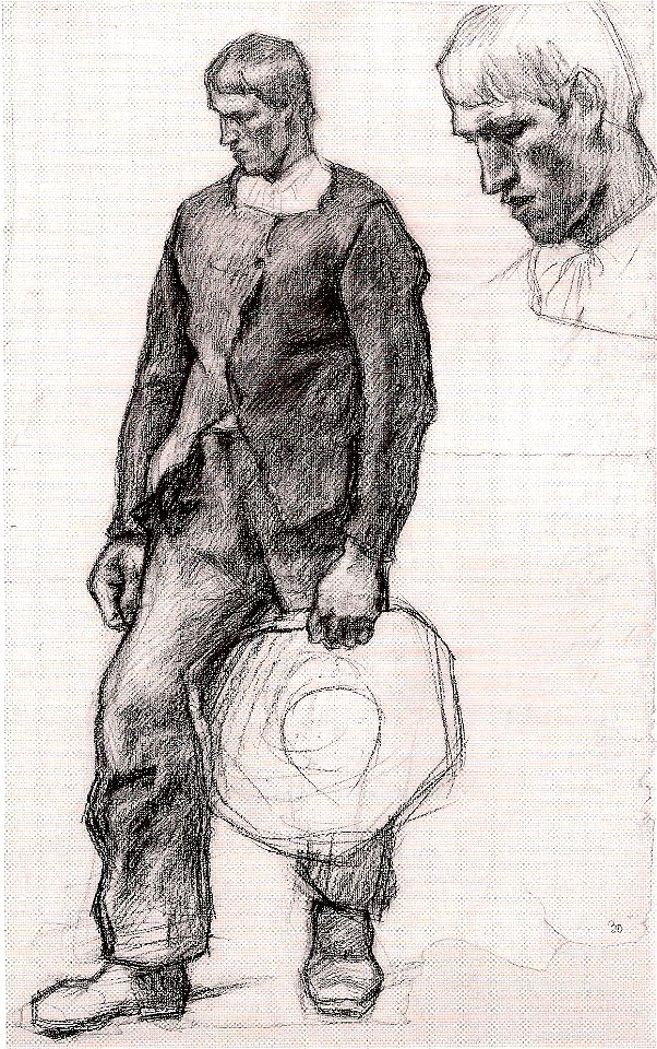 Egger-Lienz - Studie zu den Wallfahrern - 1904