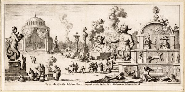 Egiptische, Sijrische, Babilonische, en, Samaritaanse, Goden, bij de Hebreen en Ioden gediend, objectnr A 19782