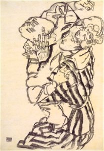 Egon Schiele - Edith Schiele mit ihrem Neffen - 1915