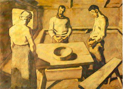 Egger-Lienz - Tischgebet (Variante der zweiten Fassung) 1923