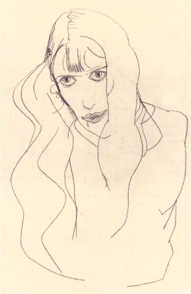 Egon Schiele - Frauenbildnis (Wally) - 1913