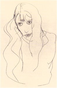 Egon Schiele - Frauenbildnis (Wally) - 1913