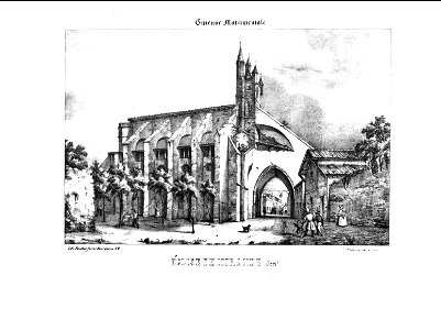 Eglise de Mirande (Ducourneau 1844)