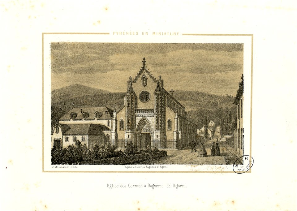 Eglise des Carmes à Bagnères-de-Bigorre - Fonds Ancely - B315556101 A MERCEREAU 2 005