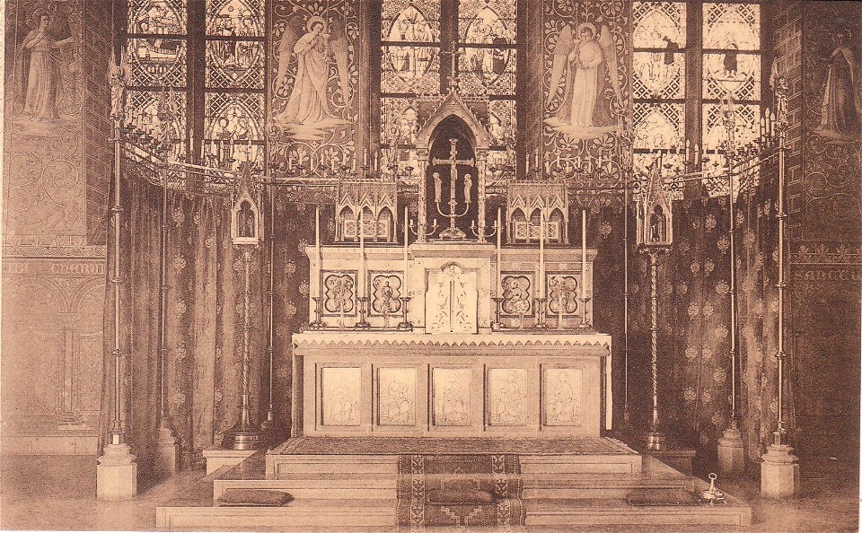 Eglise Saint Christophe de Liège - Maitre-Autel dessiné par le baron Bethune et exécuté par Wilmotte - 1892