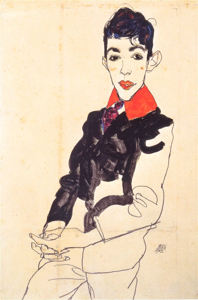 Egon Schiele - Knabenbildnis Erich Lederer - 1913