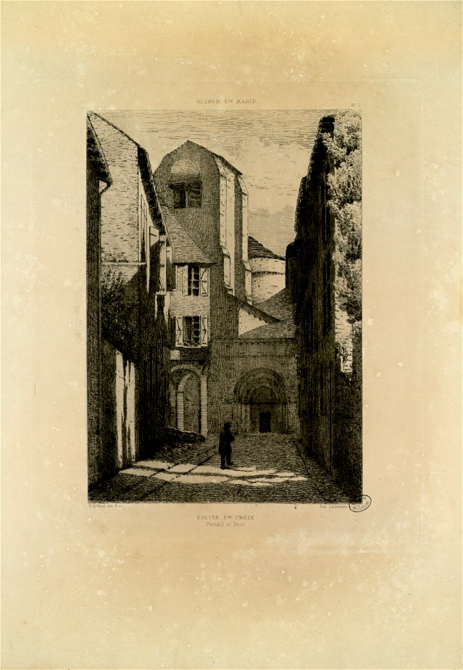 Eglise Ste. Croix - Portail et Tour - Fonds Ancely - B315556101 A LAFOND 1 024