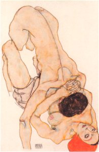 Egon Schiele - Lesbisches Liebespaar - 1914