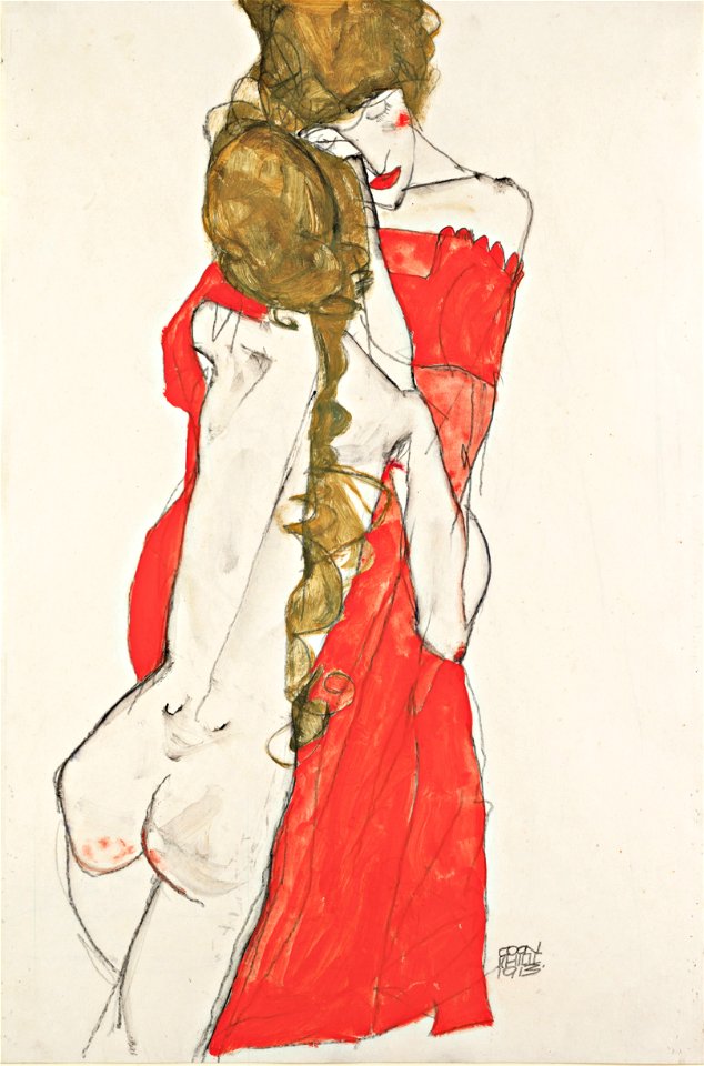 Egon Schiele - Mother and Daughter - Google Art Project