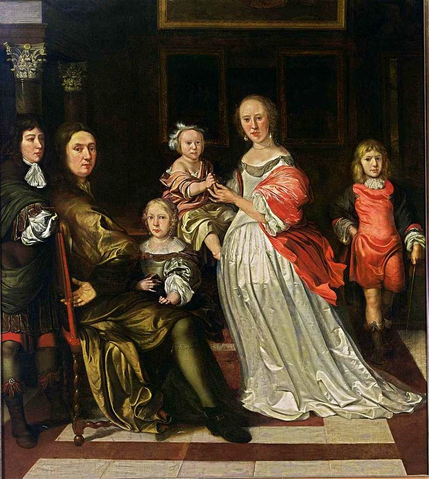 Eglon van der Neer - Family Portrait - WGA16500