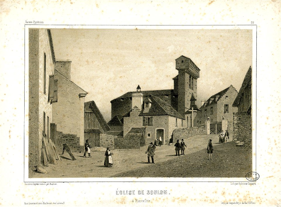 Eglise de Soulom, à Pierrefitte (29) - Fonds Ancely - B315556101 A AUBRUN 2 003