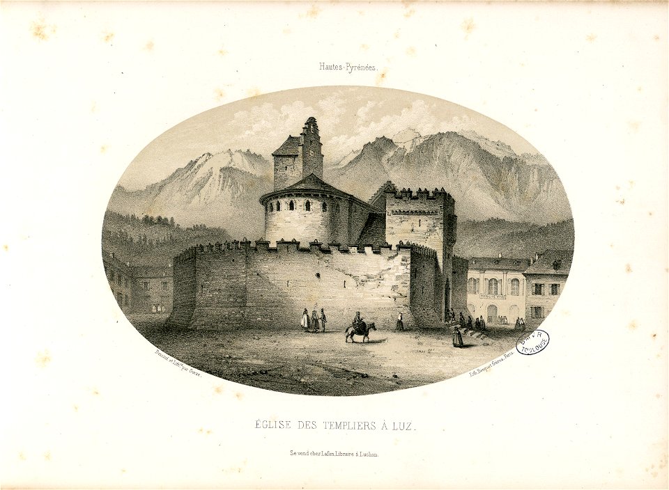 Eglise des Templiers à Luz (Hautes-Pyrénées) - Fonds Ancely - B315556101 A GORSE 1 013