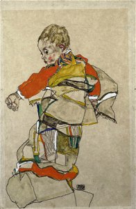 Egon Schiele - Porträt eines Kindes (Anton Peschka, jr.)