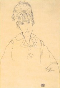 Egon Schiele - Portät Edith Schiele - 1915