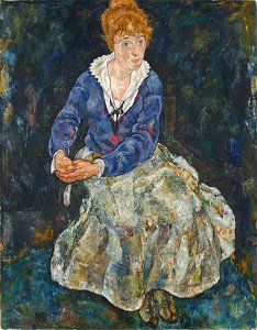 Egon Schiele - Bildnis der Frau des Künstlers, Edith Schiele - 1991 - Österreichische Galerie Belvedere